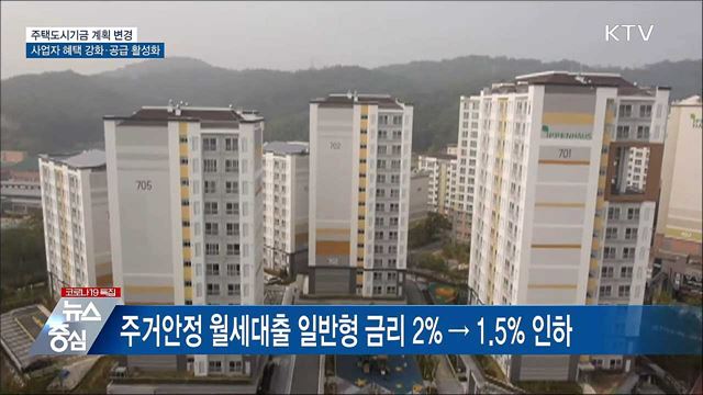 주택도시기금 지원 확대···월세대출 금리 인하