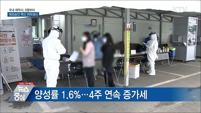 신규 698명···"국내 제약사, 백신 위탁생산 계약"