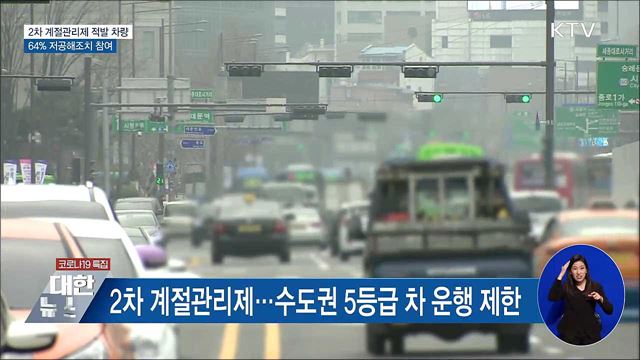 2차 계절관리제 적발 차량 64% 저공해조치 참여