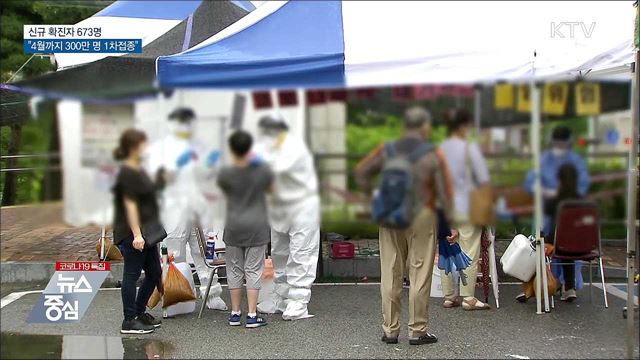 신규 673명···"4월까지 300만 명 1차접종 완료"