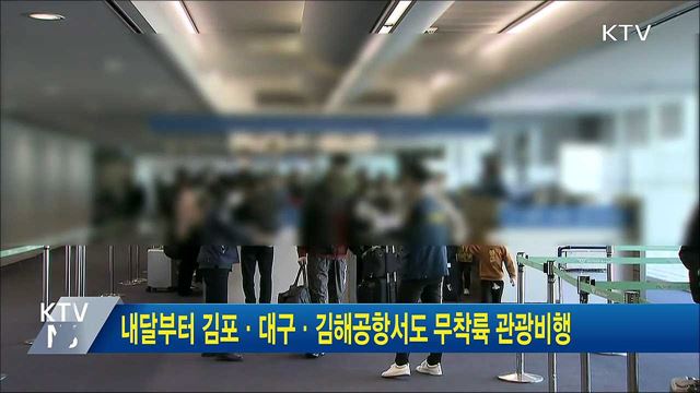 내달부터 김포·대구·김해공항서도 무착륙 관광비행