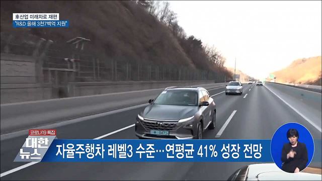 미래차 R&D 올해 3천7백억 원 투입···'25년까지 확대'