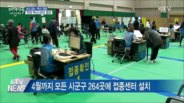 속도내는 백신 접종···"한미 백신스와프 협의"