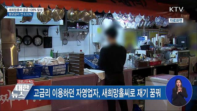 지난해 새희망홀씨 3조7천억 공급···평균금리 연 6.03%