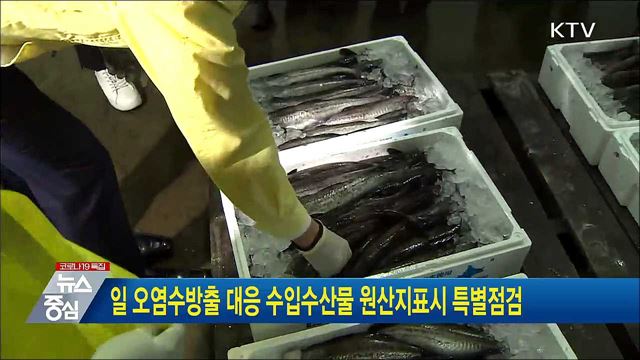 일 오염수방출 대응 수입수산물 원산지표시 특별점검