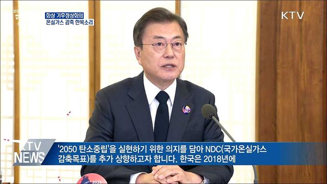 기후정상회의···온실가스 감축 한목소리