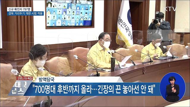 신규 797명···경북 12개 군 거리두기 개편안 시범 적용