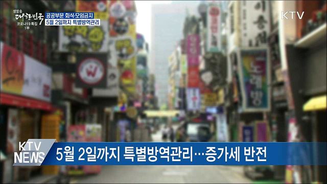 공공부문 회식·모임금지···1주간 특별방역관리