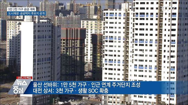 5만 2천 가구 추가 공급···소규모 정비사업 등 추진