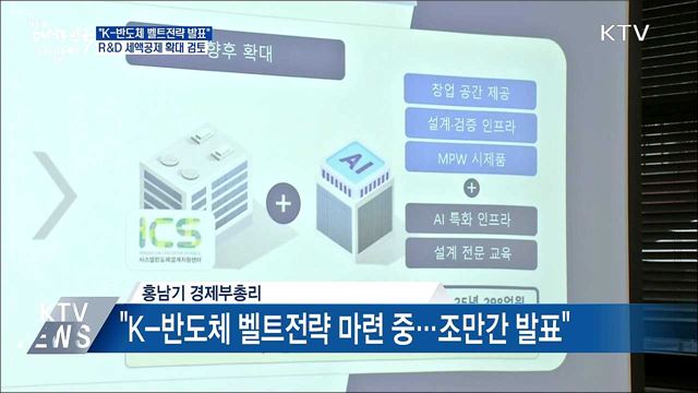 "K-반도체 벨트전략 발표···R&D 세액공제 확대 검토"