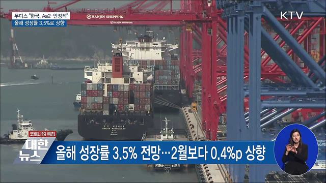 무디스, 한국 신용등급 'Aa2, 안정적' 유지