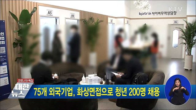 75개 외국기업, 화상면접으로 청년 200명 채용
