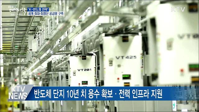 'K-반도체 벨트' 구축···세계 최대 반도체 기지 건설