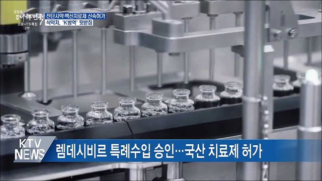 진단시약·백신치료제 신속허가···K방역 뒷받침