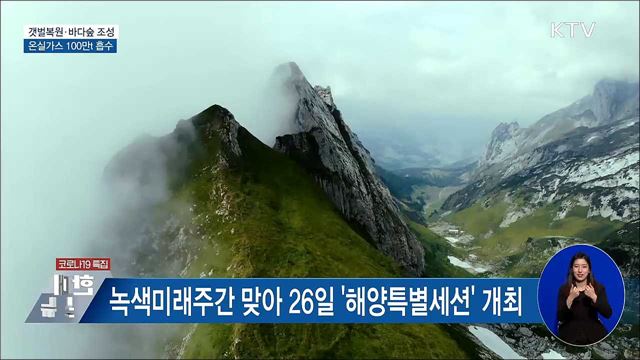 갯벌복원·바다숲 조성···온실가스 100만t 흡수