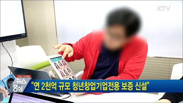 "연 2천억 규모 청년창업기업전용 보증 신설"