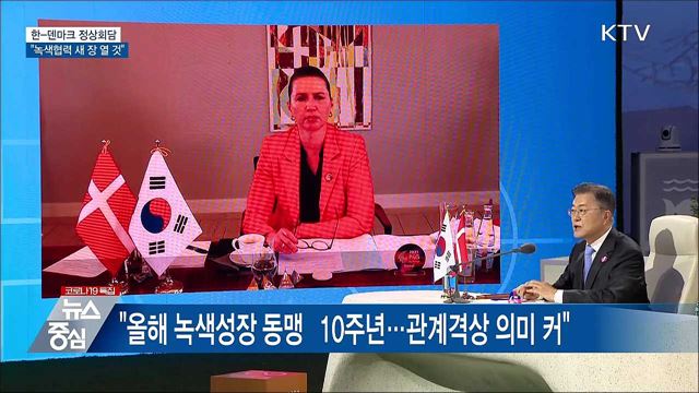 한·덴마크 정상회담···"녹색협력 새 장 열 것"