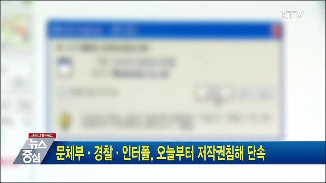 문체부·경찰·인터폴, 오늘부터 저작권침해 단속