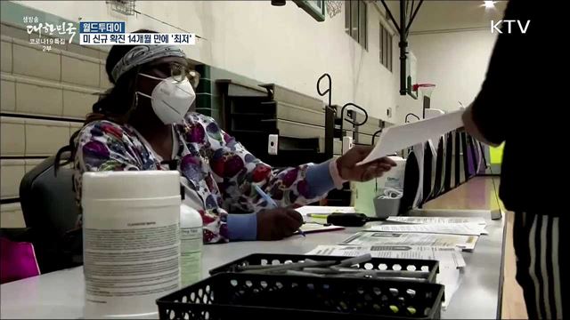 미 평균 신규확진 14개월 만에 '최저' [월드 투데이]