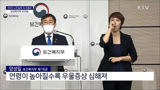 2020 노인실태 조사결과 보건복지부 브리핑 