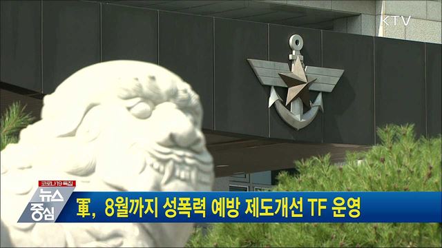 軍, 8월까지 성폭력 예방 제도개선 TF 운영