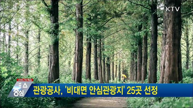 관광공사, '비대면 안심관광지' 25곳 선정
