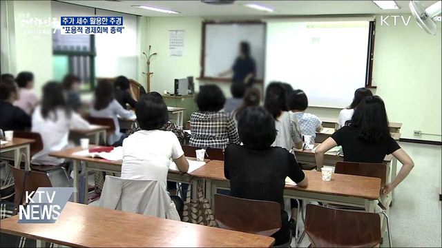 "추가 세수 활용한 추경 등 경제회복에 총력"