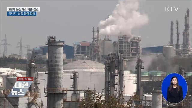 2년 연속 온실가스 배출 감소···2018년 대비 10.9%↓