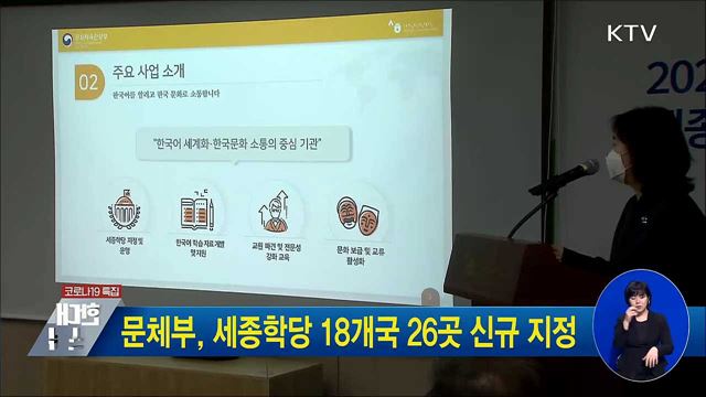 문체부, 세종학당 18개국 26곳 신규 지정