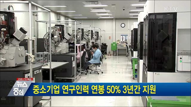 중소기업 연구인력 연봉 50% 3년간 지원