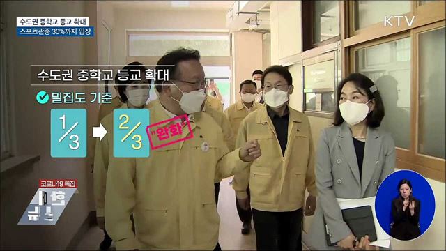 수도권 中 등교 확대···직업계高 매일 등교