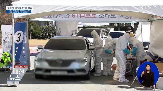 접종자 1천300만 명 돌파···'국민 25%' 완료