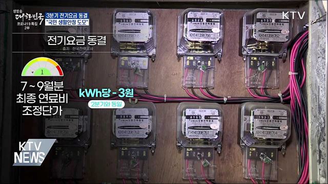 3분기 전기요금 동결···"국민 생활안정 도모"
