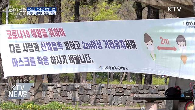 수도권, 사적모임 2주간 6명···이후 8명까지 가능