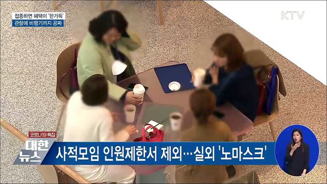 관람에 비행기까지 공짜···접종자 혜택 '한가득'