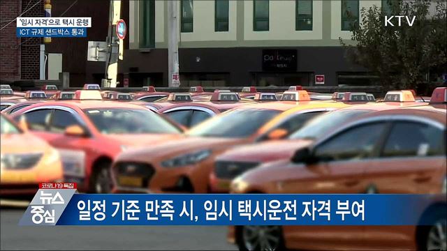'임시 자격'으로 택시 운행···규제 샌드박스 통과