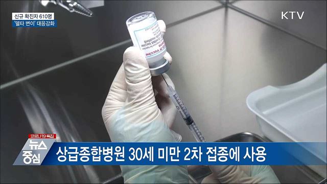 신규확진 610명···'델타 변이' 대응 강화