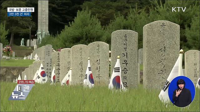 국방·보훈 2만 3천 건 고충민원 처리