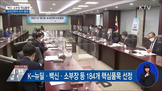 '백신·소부장 핵심품목' 외국인투자 유치 총력