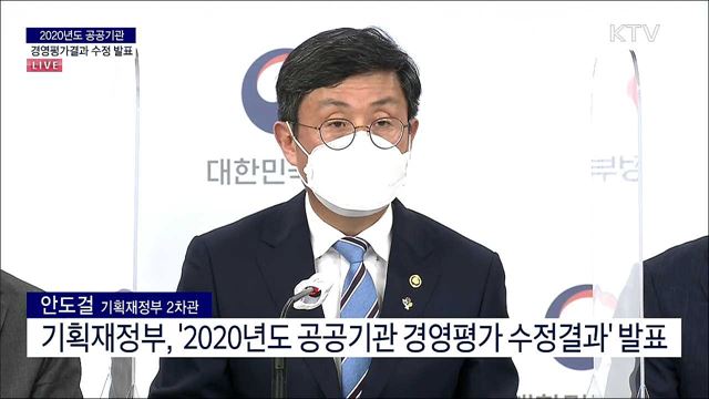 2020년도 공공기관 경영평가결과 수정 발표