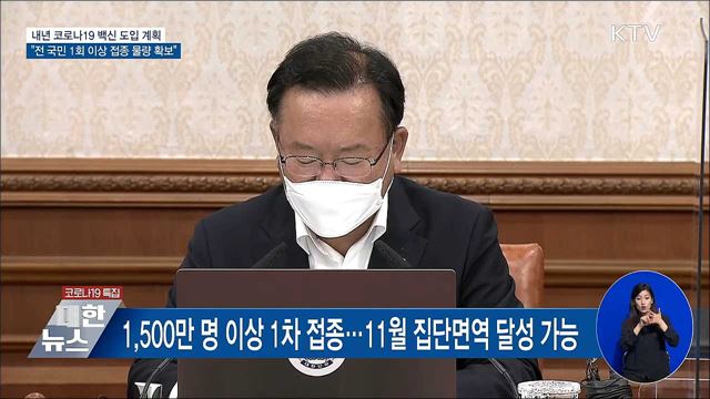 "내년 mRNA 백신 전 국민 1회 접종 물량확보" [오늘의 브리핑]