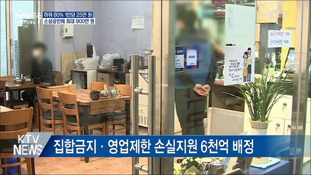 1인당 25만원···소상공인에 최대 900만 원