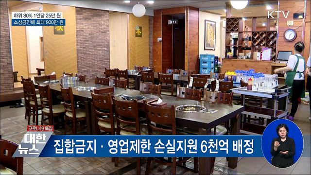 1인당 25만원···소상공인에 최대 900만 원