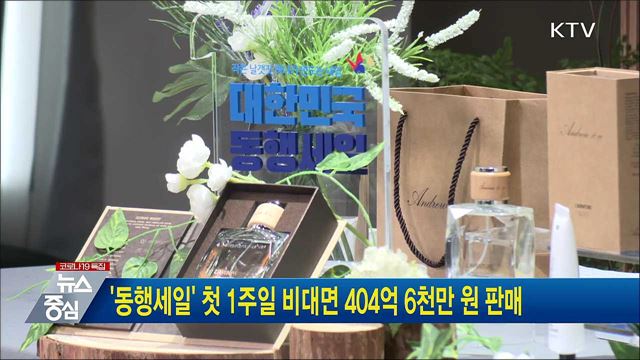 '동행세일' 첫 1주일 비대면 404억 6천만 원 판매