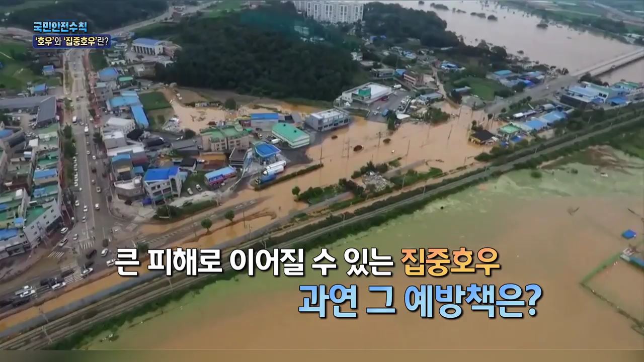 여름철 대표적 자연재해 호우 안전수칙 - 행정안전부