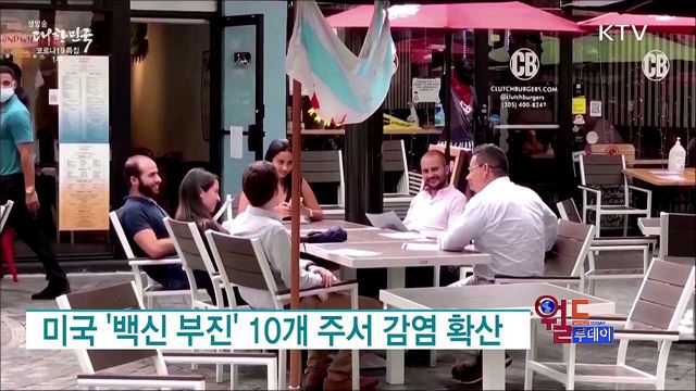 미국 '백신 부진' 10개 주서 감염 확산 [월드 투데이]