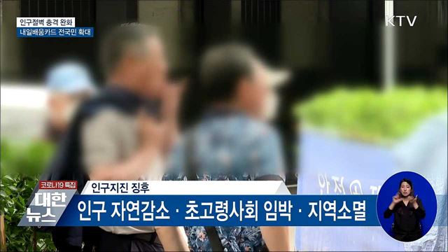 인구절벽 충격완화···내일배움카드 전국민 확대