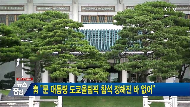 靑 "문 대통령 도쿄올림픽 참석 정해진 바 없어"