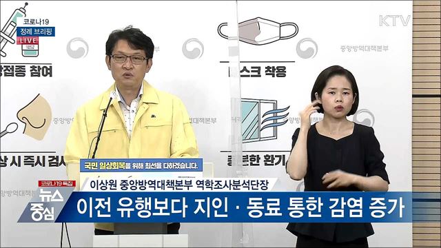 코로나19 정례 브리핑 (21. 07. 13. 14시)