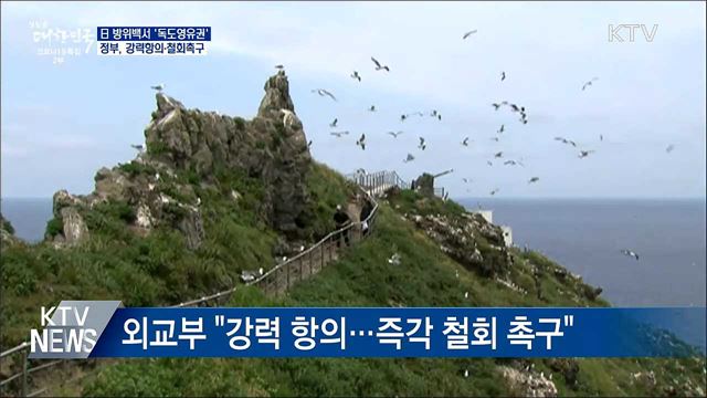 '독도영유권 주장' 日방위백서에 '강력 항의'